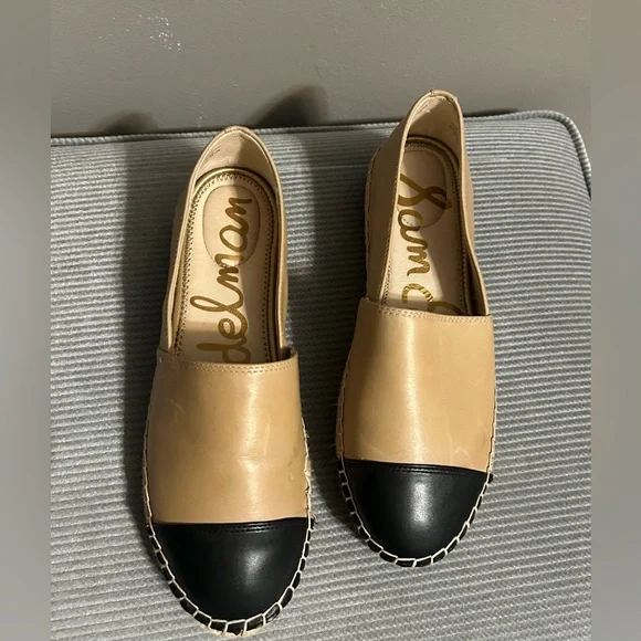 Sam Edelman Krissy two tone, cap toe leather Espadrilles for women. size 8.5 - Picture 5 of 5